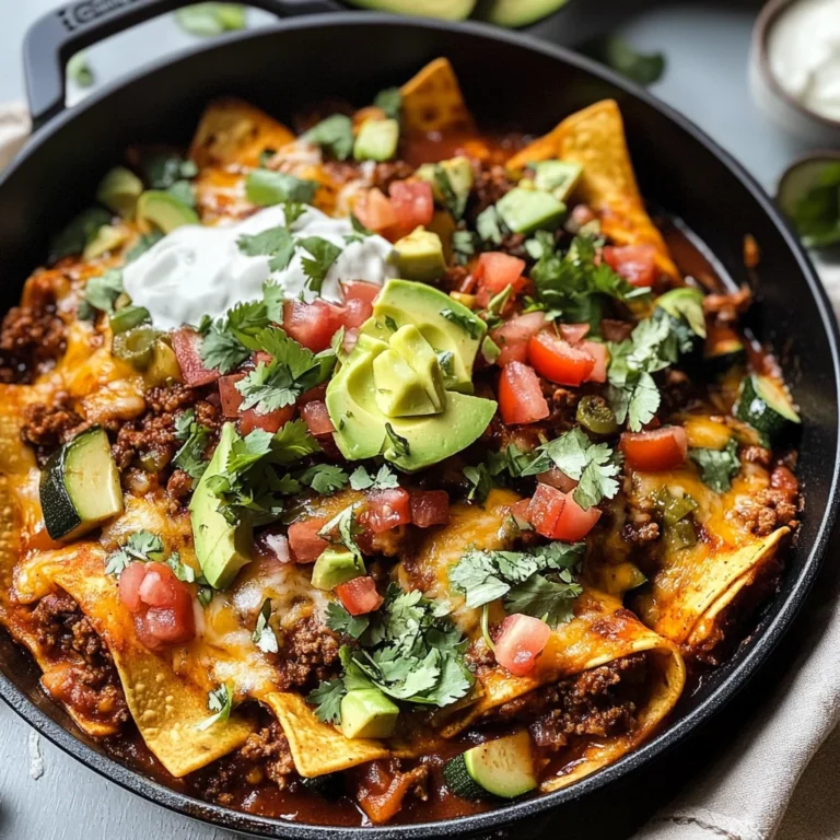 Beef Skillet Enchiladas