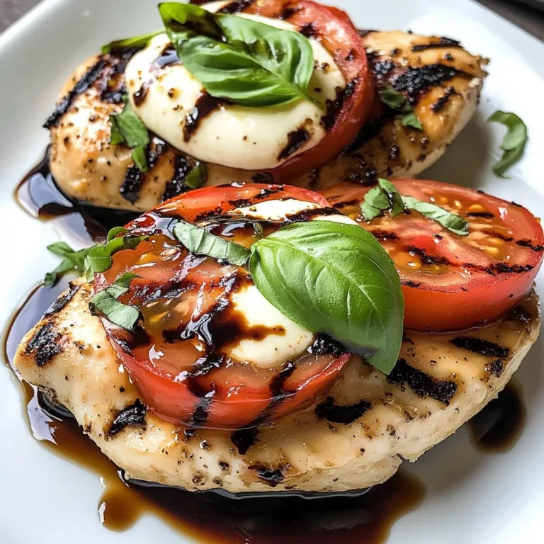 Caprese Grilled Chicken with Balsamic Reduction Recipe