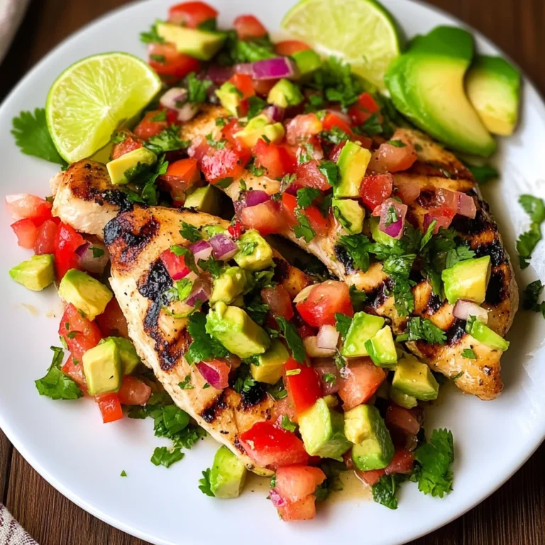 Cilantro-Lime Chicken with Avocado Salsa