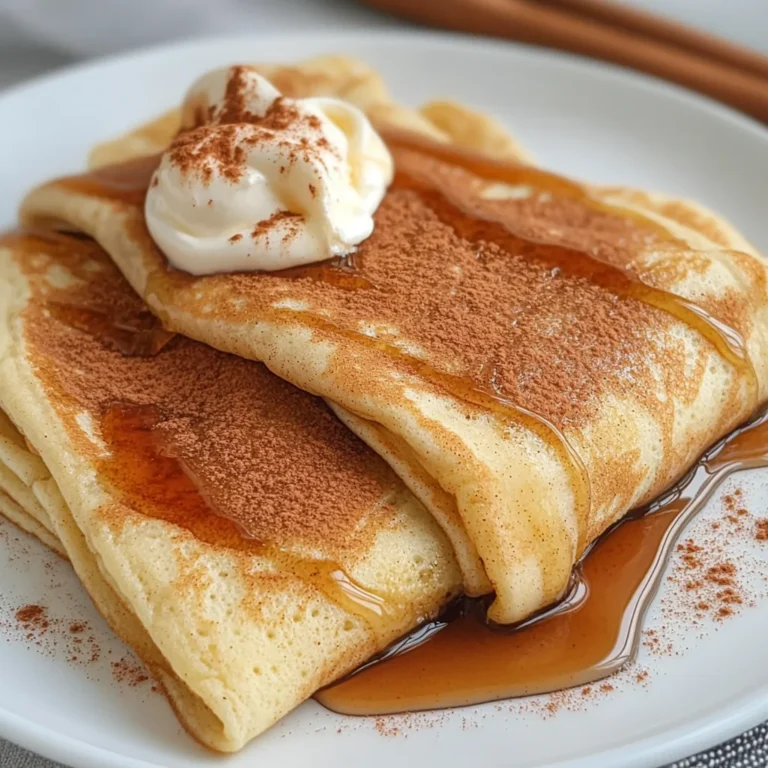 Cinnamon Roll Protein Crepes