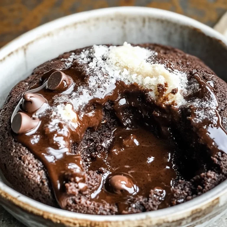 Cottage Cheese Lava Cake (Chocolate Protein Recipe)