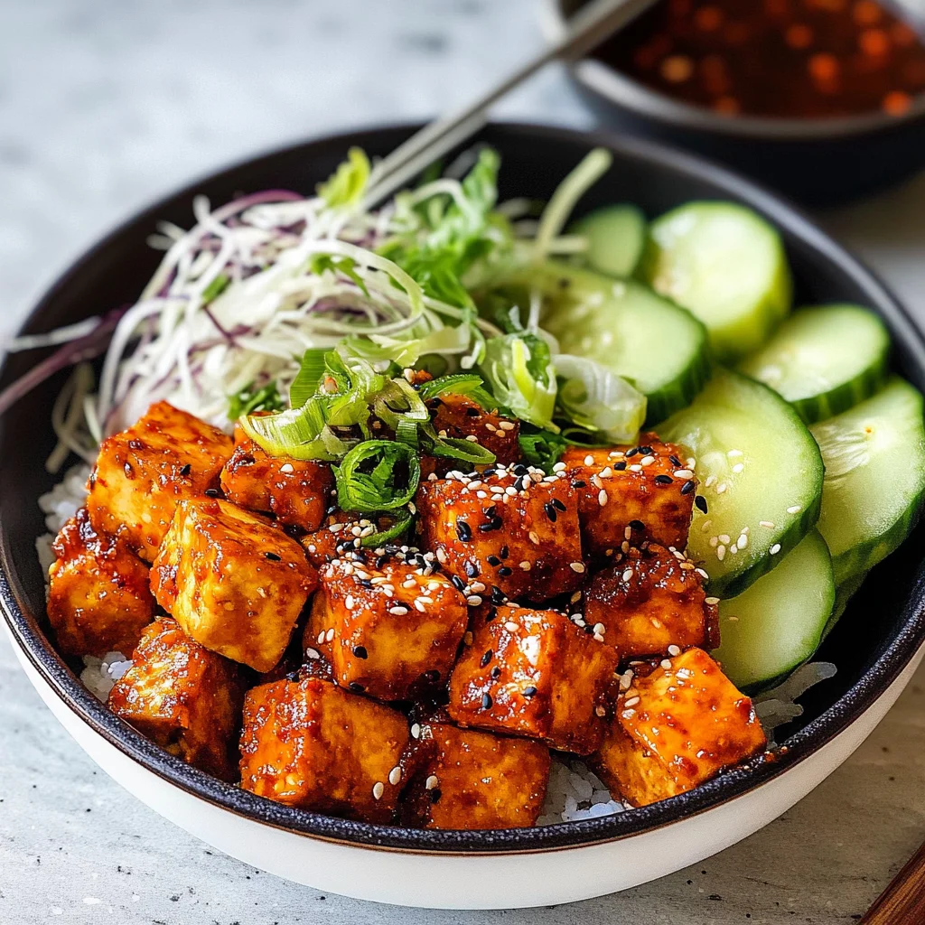 Crispy Gochujang Korean Tofu
