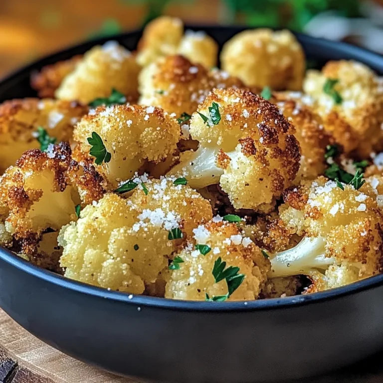 Crispy Parmesan Roasted Cauliflower Recipe