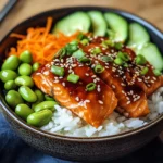 Crispy Salmon and Rice Bowl