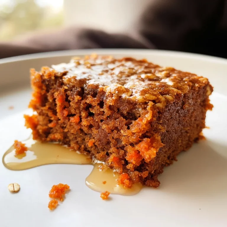Easy Flourless Oatmeal Carrot Cake Recipe