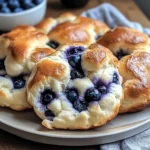 Fluffy Cottage Cheese Blueberry Cloud Bread