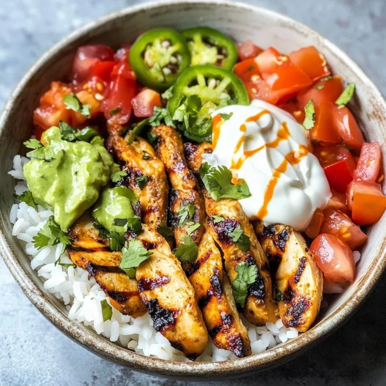 Grilled Chicken Burrito Bowls