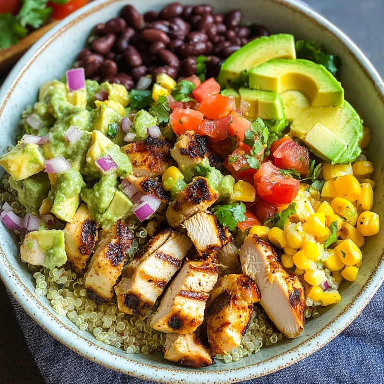 Grilled Chicken Burrito Bowls with Avocado Salsa