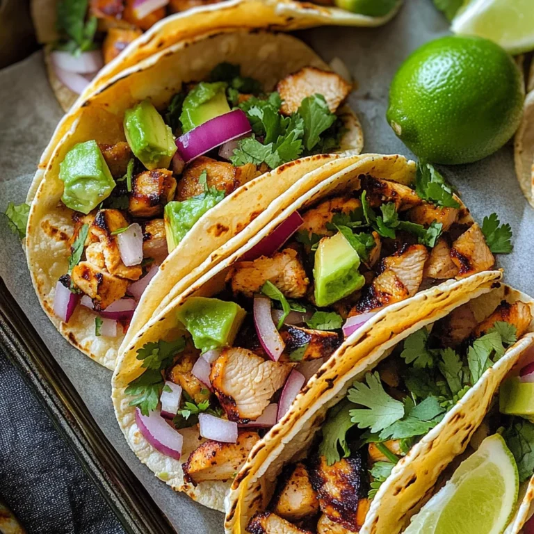 Grilled Chicken Street Tacos
