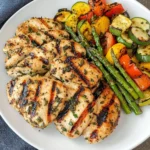 Grilled Garlic and Herb Chicken and Veggies