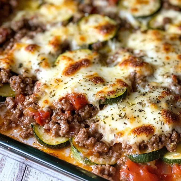 Ground Beef Zucchini Casserole