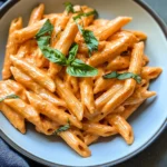 HIGH-PROTEIN CREAMY ROASTED RED PEPPER PASTA