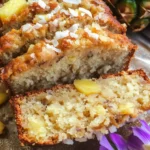 Hawaiian Banana Bread with Pineapple, Coconut & Macadamia Nuts