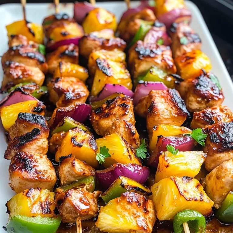 Hawaiian Chicken Kebabs