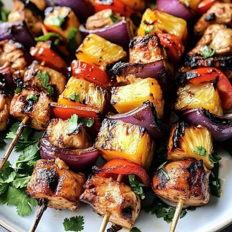 Hawaiian Chicken Skewers