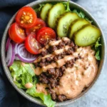 Healthy Burger in a Bowl
