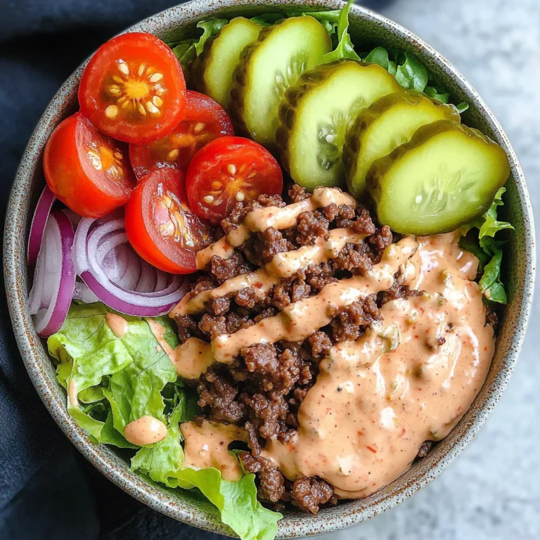Healthy Burger in a Bowl