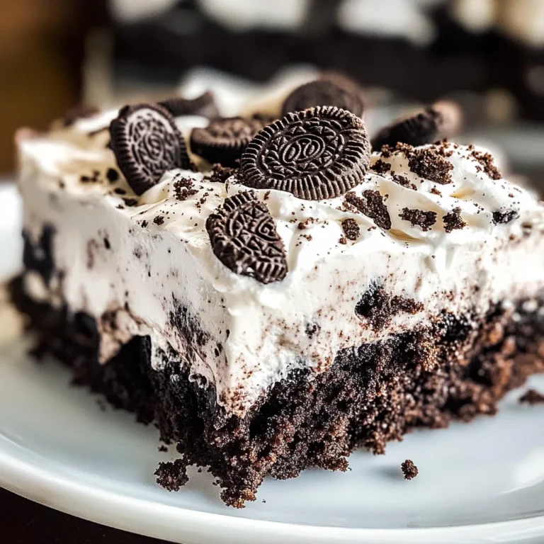 Oreo Poke Cake