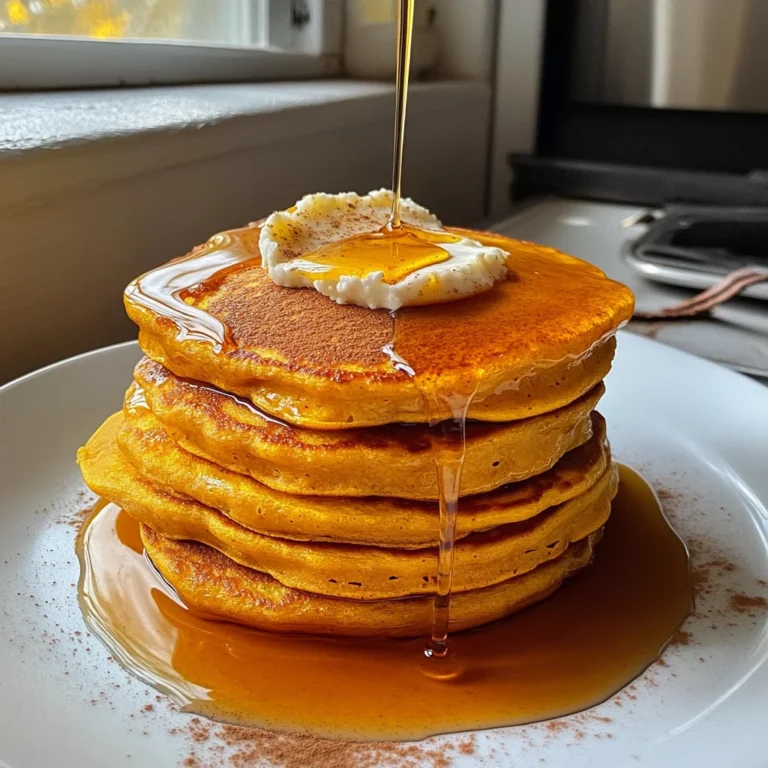 Pumpkin Cottage Cheese Pancakes