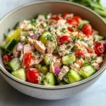 Quick Mediterranean Tuna Salad with No Mayo (Healthy)