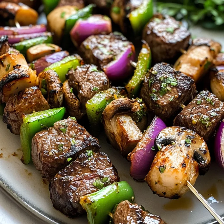 Steak Kabobs with Garlic Butter