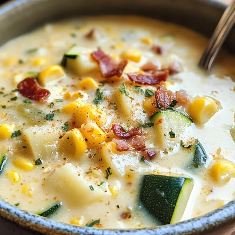 Summer Corn and Zucchini Chowder Recipe