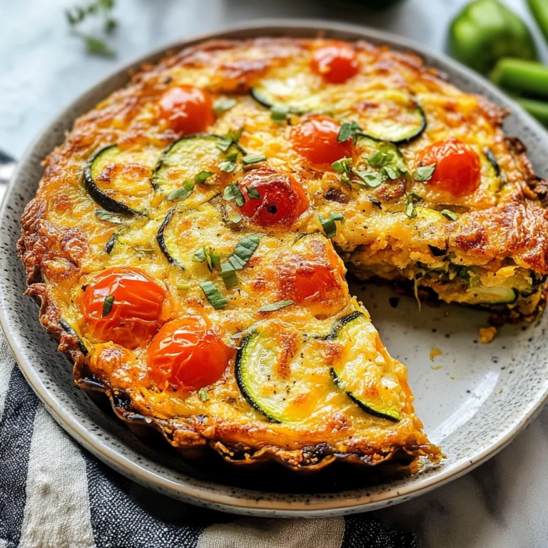 Summer Garden Crustless Zucchini Pie