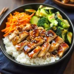 Teriyaki Grilled Chicken and Veggie Rice Bowls