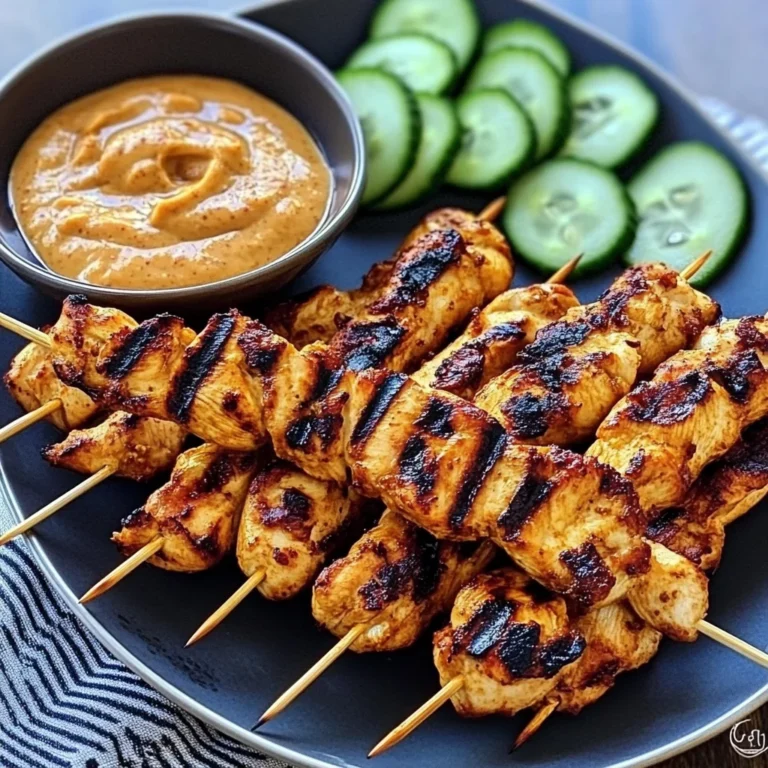 Thai Chicken Sate with Peanut Sauce