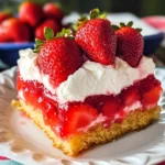 Upside Down Strawberry Cake