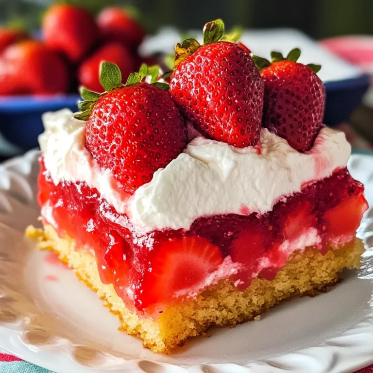 Upside Down Strawberry Cake