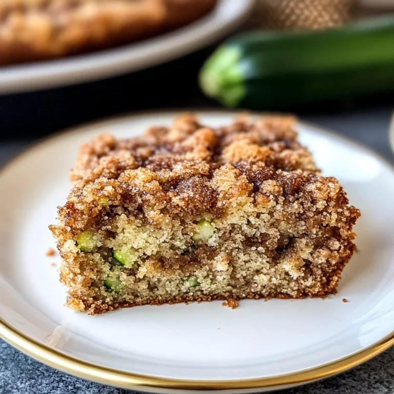 Zucchini Coffee Cake Recipe