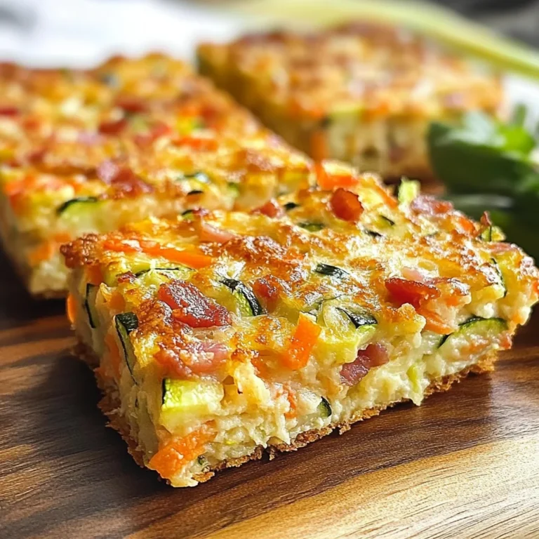 Zucchini and Turkey Bacon Slice