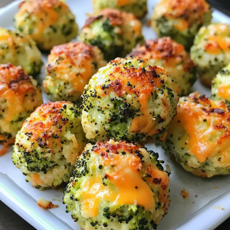 Baked Broccoli Cheese Balls