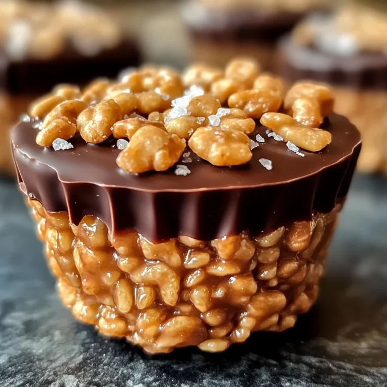 Chocolate Peanut Butter Rice Krispie Cups