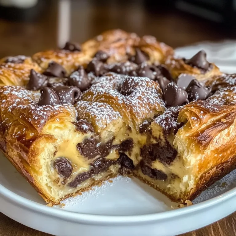 Decadent Chocolate Croissant Breakfast Bake