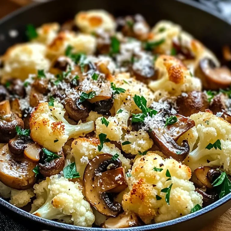 Garlic Cauliflower Mushroom Skillet: Quick & Delicious Dish