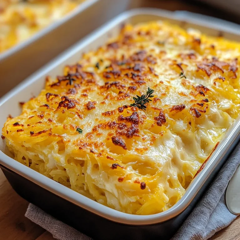 Healthy Spaghetti Squash Au Gratin