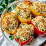Herby Ricotta Stuffed Peppers