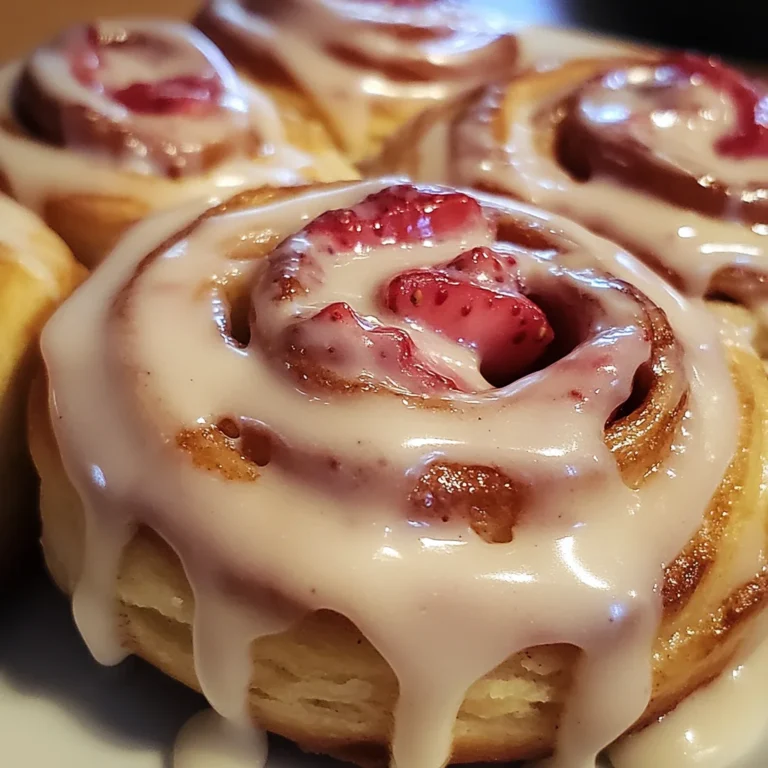 Strawberry Cheesecake Cinnabon Rolls