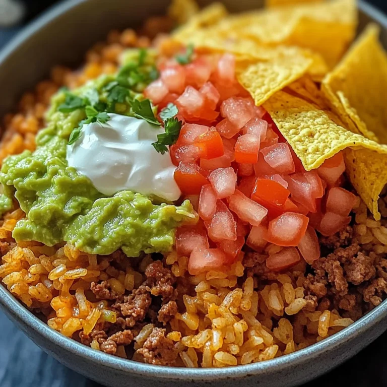Taco Rice Bowl with Doritos Recipe
