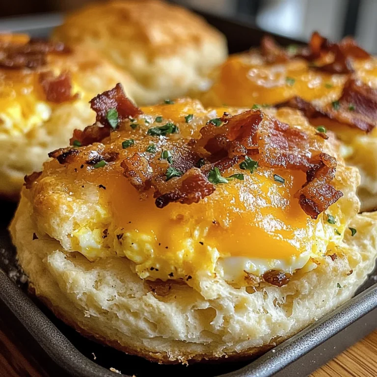 Cheddar Turkey Bacon Egg Biscuit Bombs