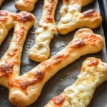 Cheesy Halloween Breadstick Bones