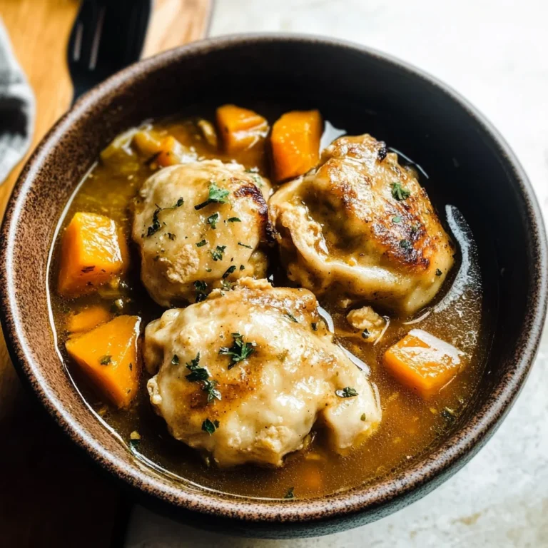 Chicken and Pumpkin Dumplings