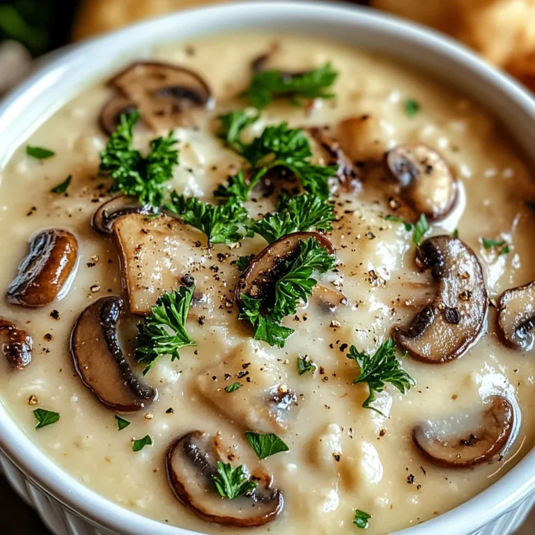 Cottage Cheese Mushroom Soup