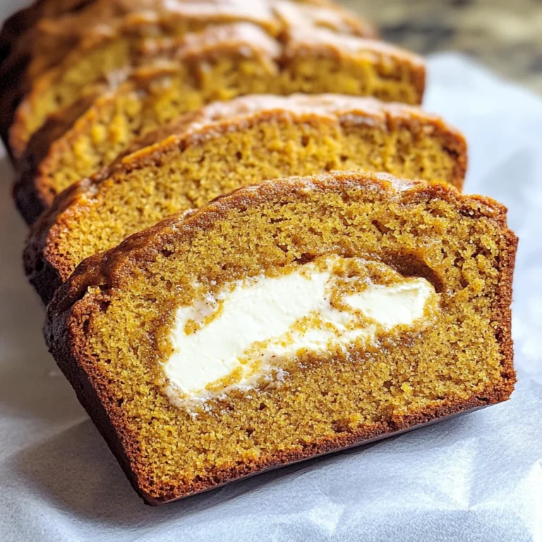Cream Cheese-Filled Pumpkin Bread