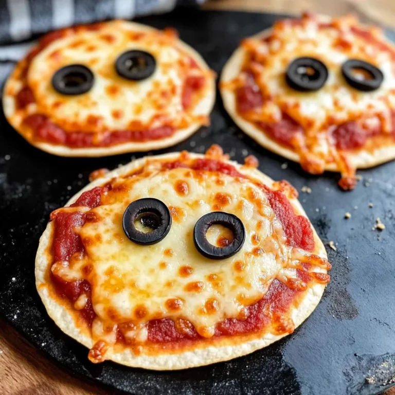 Easy Mini Halloween Pizzas