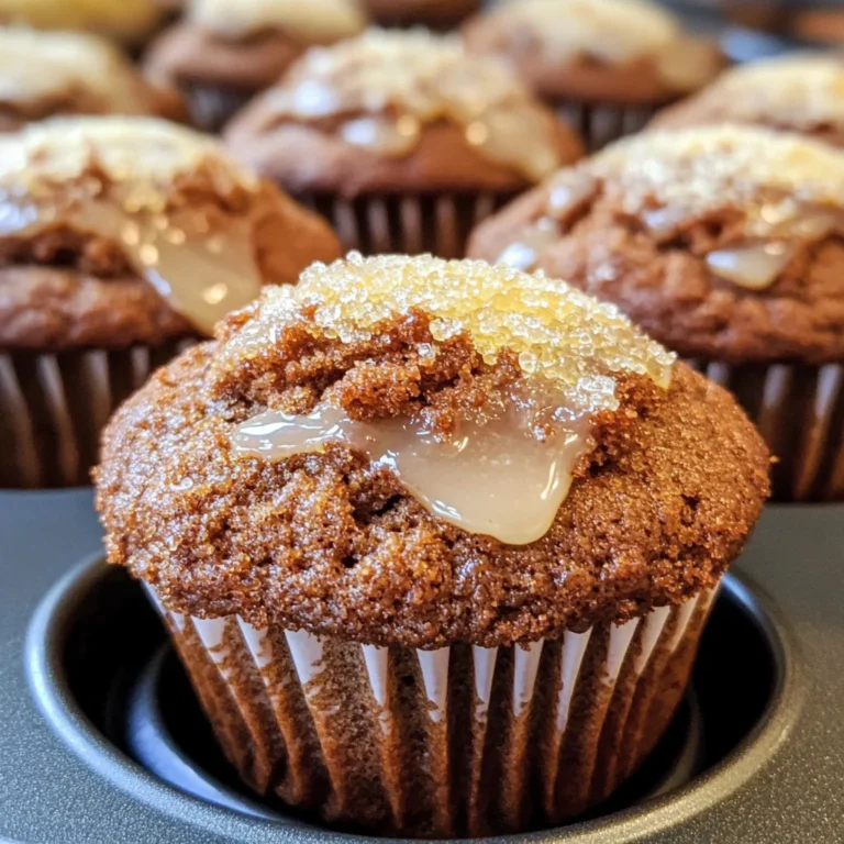 Glazed Gingerbread Muffins
