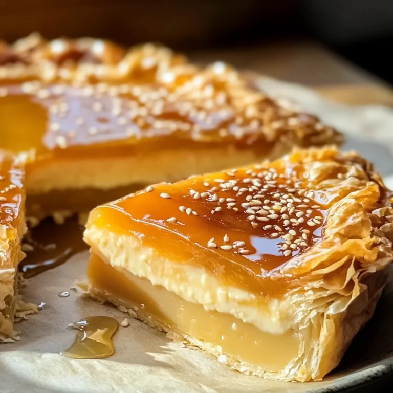 Golden Greek Honey Pie (Melopita)