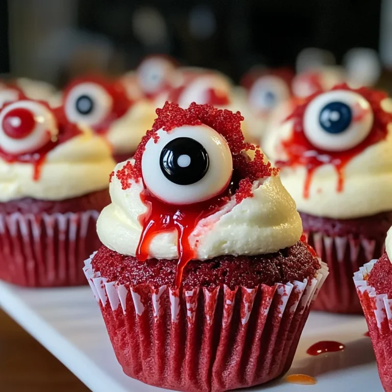 Halloween Augapfel Cupcakes